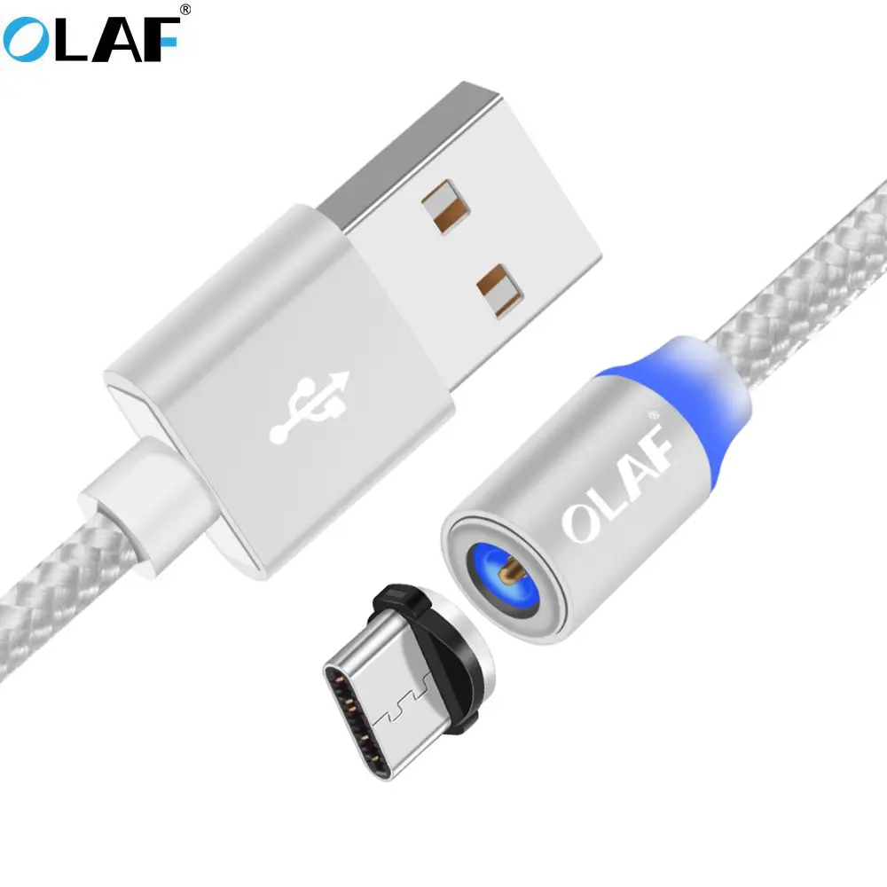 OLAF 1M LED Magnetic Cable & Micro USB Cable USB Type C