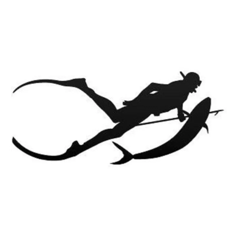 

17.7*7.9CM Free Diving SpearFishing Diving Snorkelling Vinyl Decal Sticker C7-0004