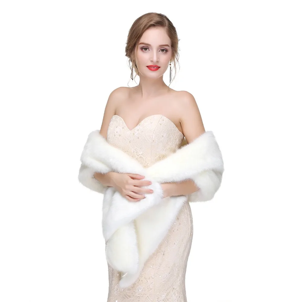 Женское свадебное пальто Forevergracedress элегантное мягкое болеро из искусственного