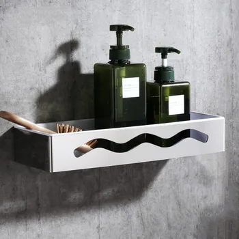 Brushed stainless steel ABS plastic 345mm long square Toilet bathroom shelf High-quality Bathroom basket Brushed stainless steel ABS plastic 345mm long square Toilet bathroom shelf High-quality Bathroom basket
