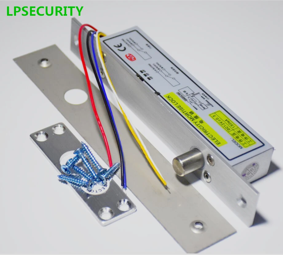 LPSECURITY ворота Электрический болт дверной замок DC12V электрический замок Fail Secure/Fail safe для входа в дверь система контроля доступа