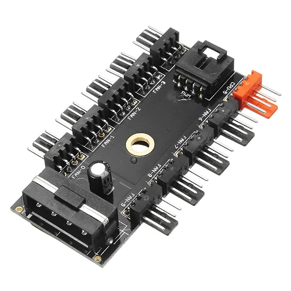 مروحة محور سرعة تحكم منظم 12 V 10 طريقة 4pin ل وحدة معالجة خارجية للحاسوب مع PWM كابل التوصيل وحدة المعالجة المركزية مروحة مخصصة واجهة PWM