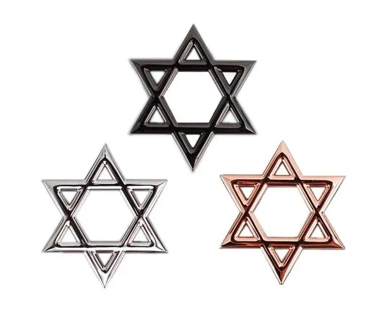 

Metal Six-pointed Star Emblems Badges Logos