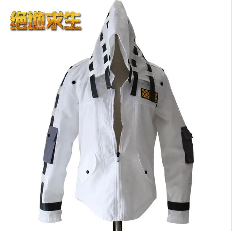  Game PUBG Playerunknown's Battlegrounds Cosplay Costumes Hooded Jacket Cloak Middle Ages Trench Hig