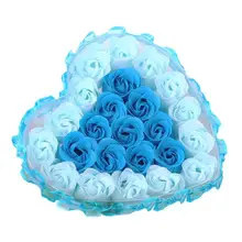 Cool! 24Pcs Heart Scented Bath Body Petal Rose Flower Soap Wedding Decoration Gift Flavor Paper Fancy Soap 2018 Anne