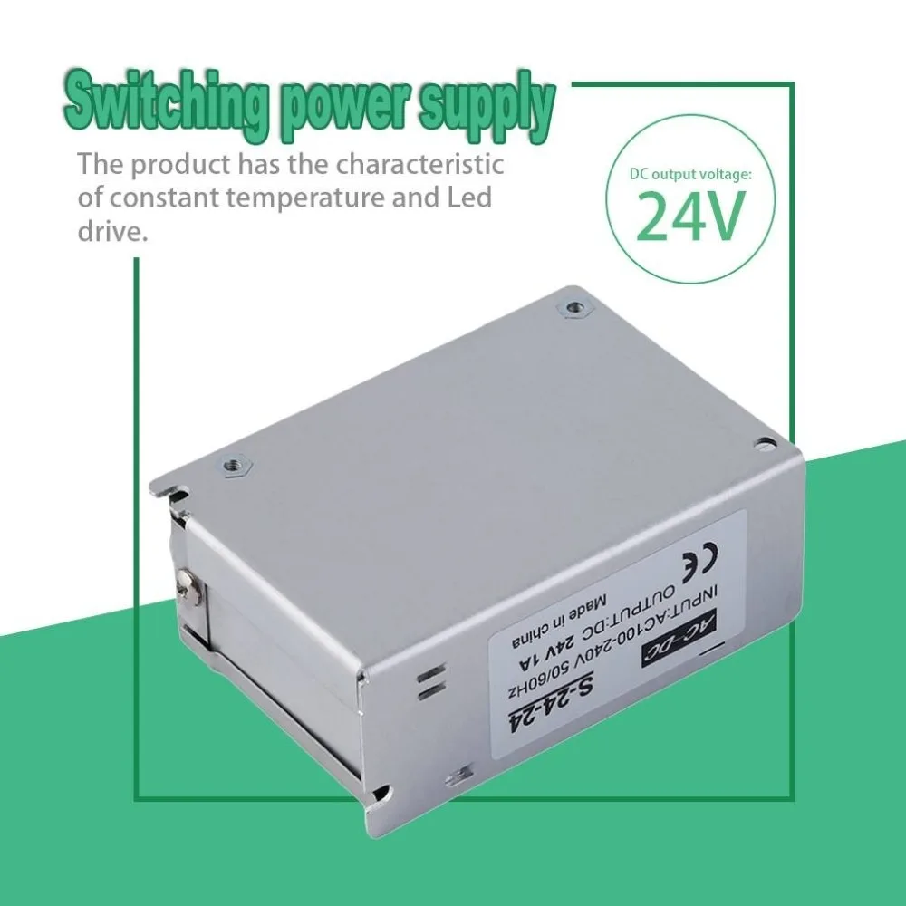 DC 24V 1A Universal Regulated Switching Power Supply for LED Strip Light