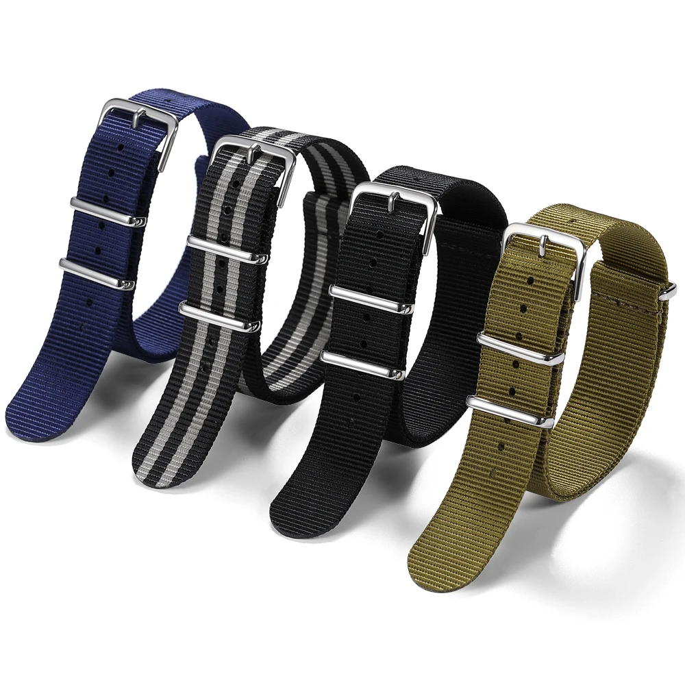 Free Shipping iStrap Nato Watch Strap Fabric Watch band 18mm 20mm 22mm