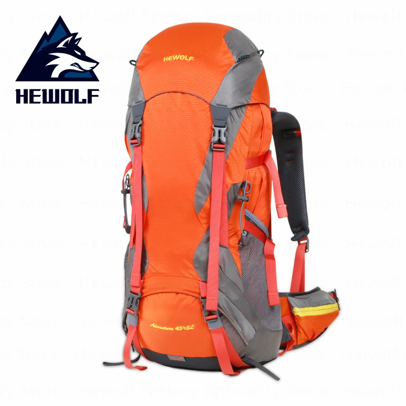 Спортивная сумка Hewolf 50L для альпинизма вместительная дышащая водонепроницаемая