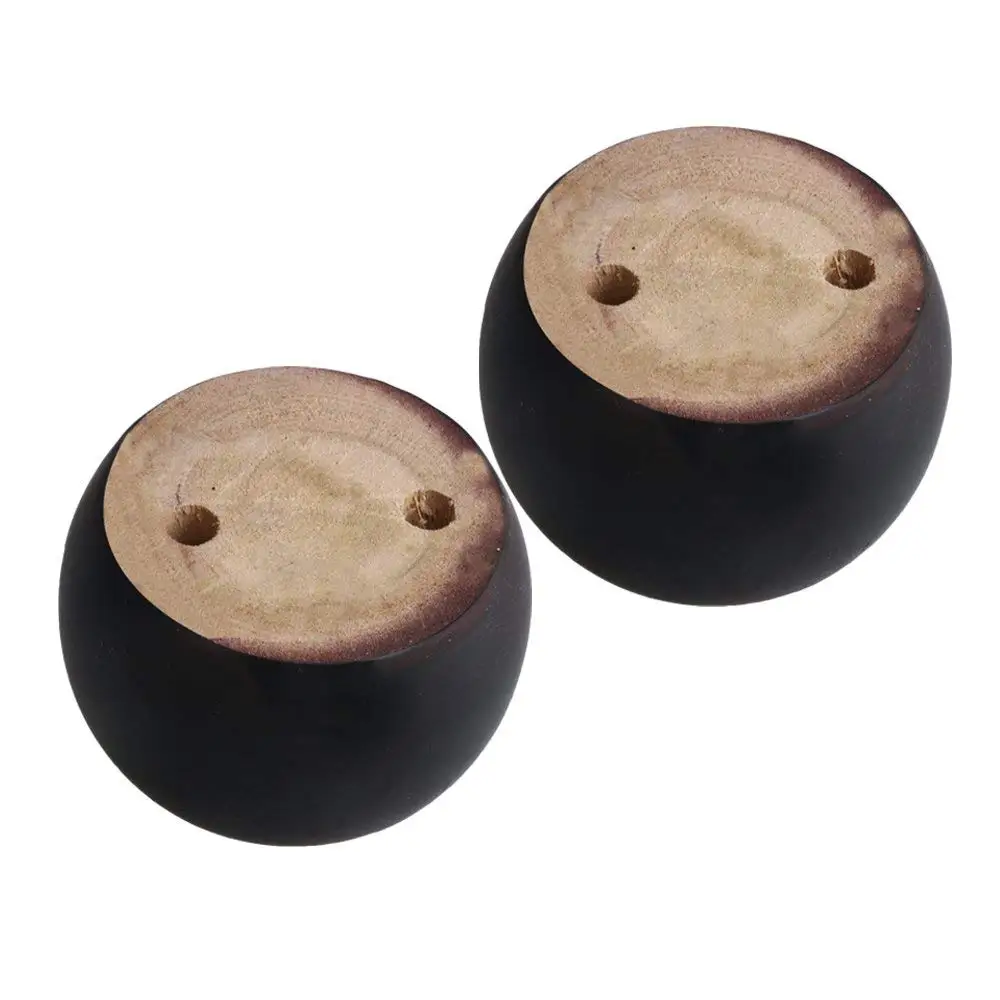 Oak-Wood-8x8x5cm-Black-Eucalyptus-Wood-Round-Furniture-Legs-Feet-100kg-Bearing-Weight-for-Sofa-Cabinets