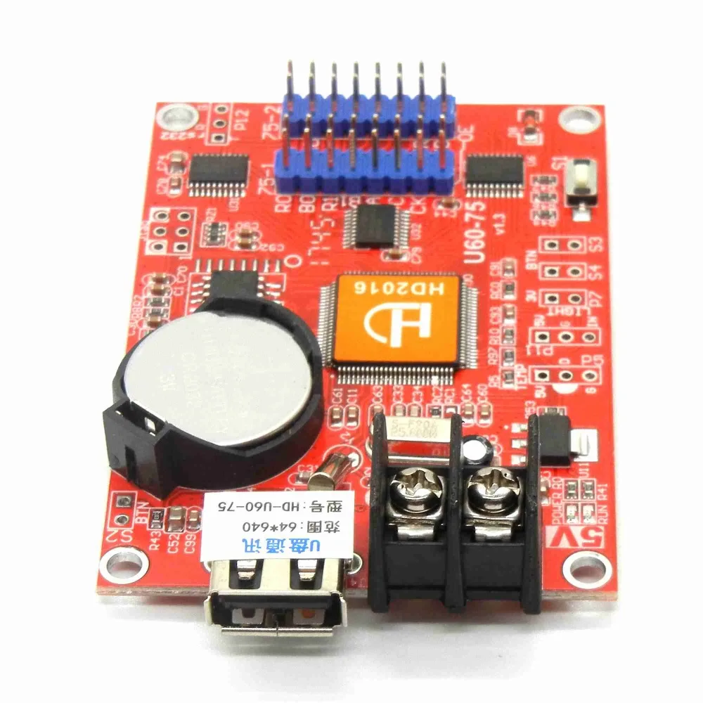 Бесплатная доставка HD U60 75 USB полноцветная светодиодная карта управления 640*64