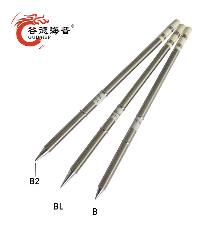 

Gudhep T12-B BL B2 Replace Soldering Iron Tips for Hakko Soldering Rework Station Handle Welding 12-24v