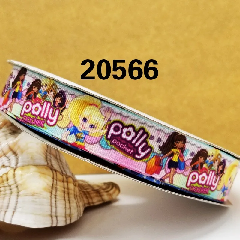 

Free shipping 50 yard cartoon printed grosgrain ribbon 12510