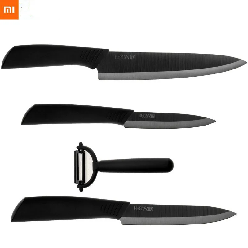 Нано-Керамика Ножи Xiaomi Mijia оригинальный HuoHou Кухня комплект из 4 предметов одежды: