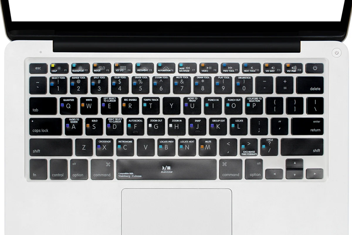 HRH Steinberg Cubase ярлык горячий ключ функциональная ТПУ подсветка клавиатуры Обложка кожи протектор для Macbook Pro Air 13 15 17 США