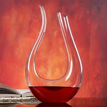 1500 ML Große Dekanter Handgemachte Kristall Rotwein Brandy Champagner-gläser dekanter Flasche Krug Ausgießer Für Familie Bar Geburtstagsgeschenk