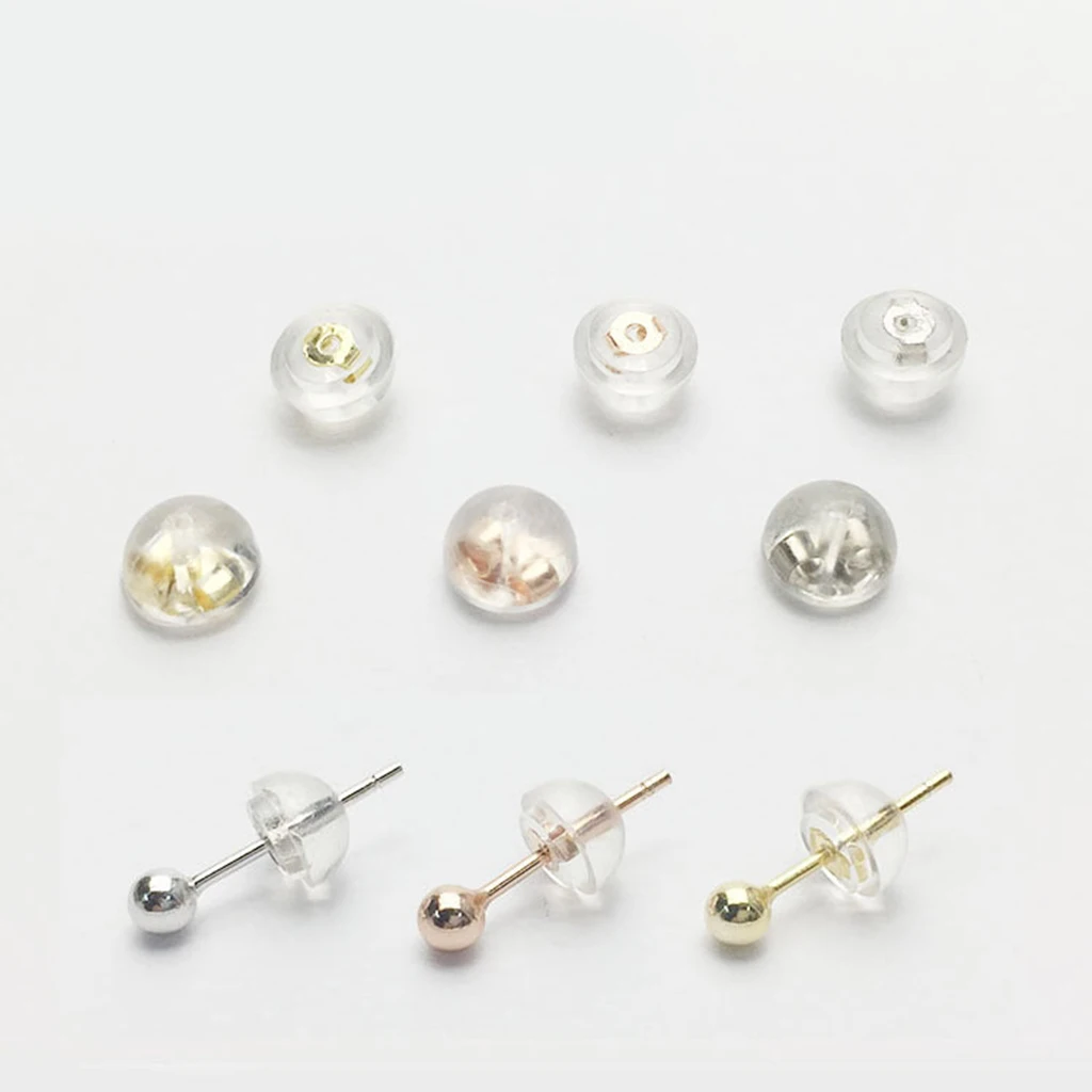 10 Pieces Hypoallergenic Silicone Earring Backs Small Secure Grip for Most Earrings DIY findings Fashion Jewelry Accessories