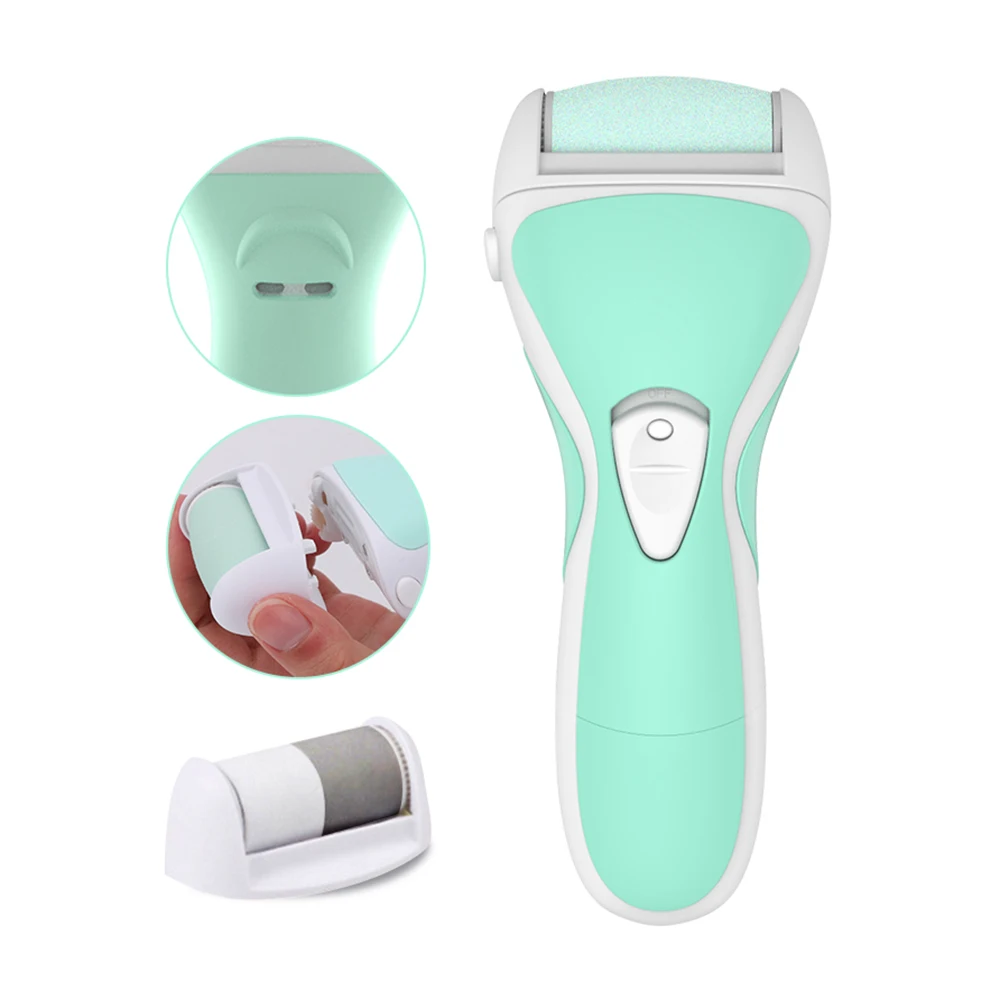 

2 in 1 USB Electric Grinding Pedicure Tools Foot Hard Dry Dead Skin Remover Clean Feet Care Tools Electric Foot File