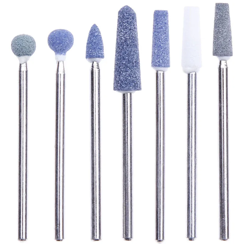 1 шт синий цвет керамические камни для ногтей сверла ротарри для очистки Резак Электрический дизайн ногтей маникюрная мельница