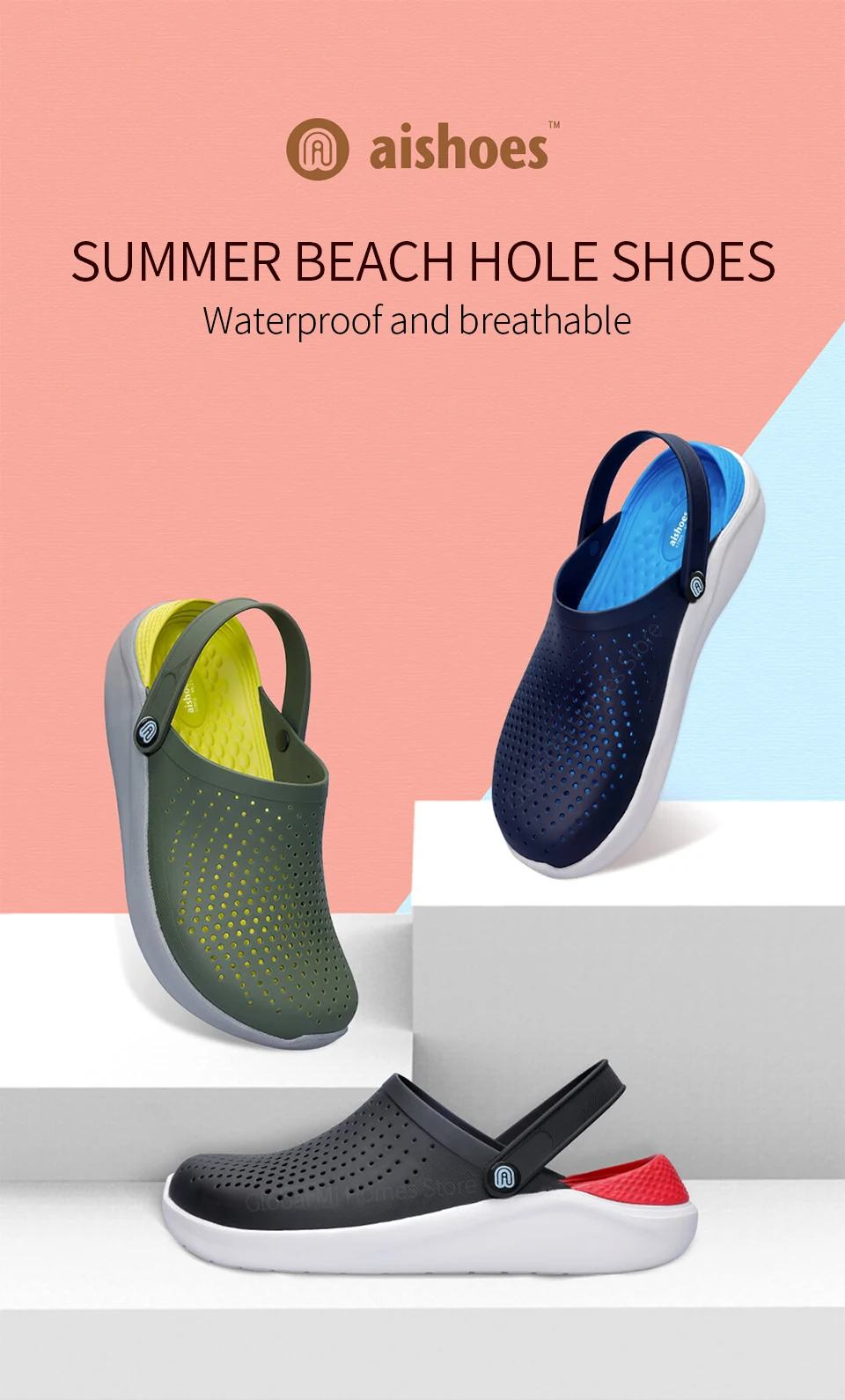Xiaomi Youpin Aishoes летняя пляжная обувь Cave дышащая и гидрофобная мягкая и удобная обувь два способа ношения