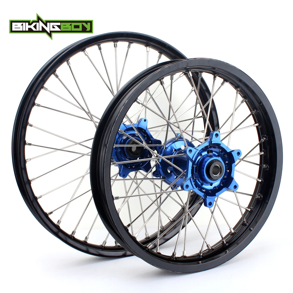 

BIKINGBOY 1.6x21" 2.15x19" MX Front Rear Wheel Rim Hub for KTM MXC SX F GS XC W SXS MXC 125 250 300 350 400 450 500 505 520 530
