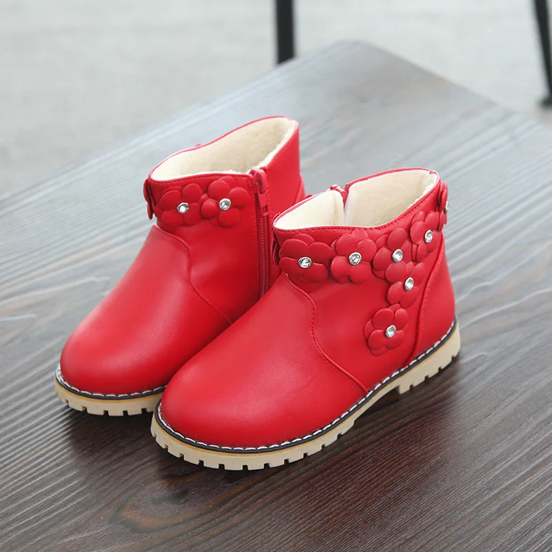 Girls Baby Children Winter Warm Martin Snow Boots For Kids Infant Shoes girls flower Leisure short boot Waterproof Snowboots Girls Baby Children Winter Warm Martin Snow Boots For Kids Infant Shoes girls flower Leisure short boot Waterproof Snowboots