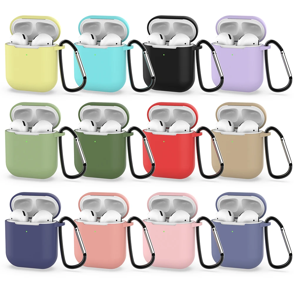 Мягкий силиконовый чехол для Airpods Air Pods ударопрочный наушник защитный