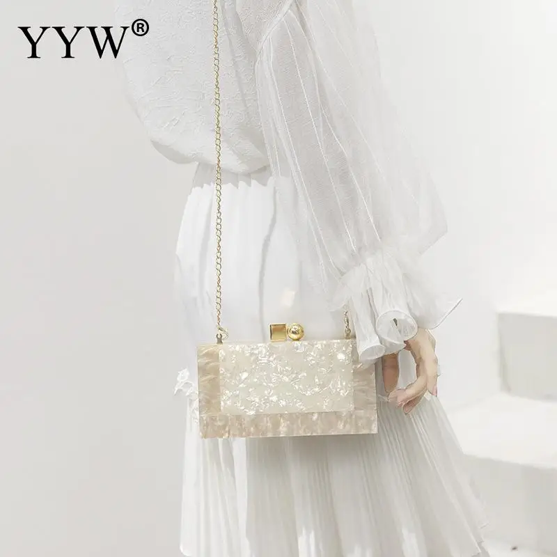 YYW мраморный белый акриловый кошелек клатч роскошные сумки женские Bgas дизайнерские сумки-мессенджеры пляжные дорожные летние акриловые ручные сумки