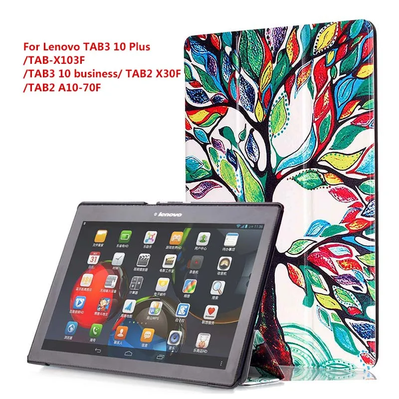 Case Cover For Lenovo tab 10 TB-X103F Tab 2 A10-70 Tab 2 A10-30 Tab3 10 Plus Tab3 10 Business Auto Wake Tablet Cases (6)