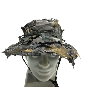 Outdoor army fans field CS camouflage hat hat leaf bionic camouflage Penny cap hunting cap W4-032