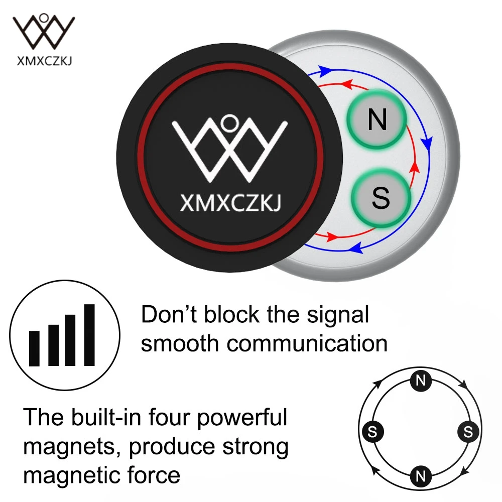  XMXCZKJ Car Phone Holder Universal Magnetic Air Vent Mount Adjustable Phone Stand Support Mobile Ca
