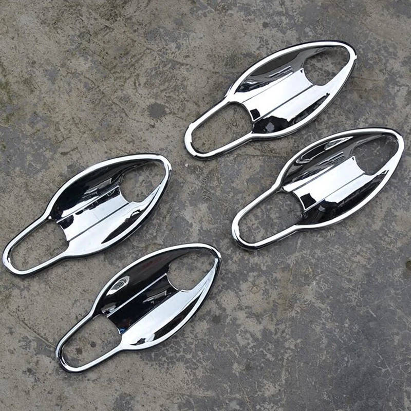 

For Honda CRV 2015 2016 ABS Chrome Outer Side Door Handle Bowl Cover Protective Frame Insert Cup Trim Auto Part Accessories 8Pcs