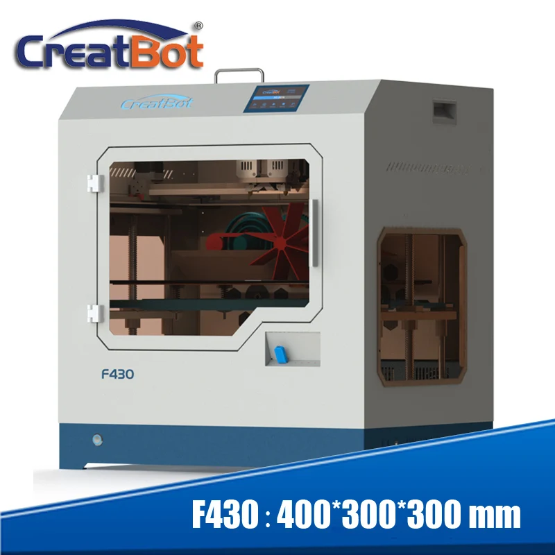  3d printer Creatbot F430 metal dual extruders full closed large color touch screen print size 400*3