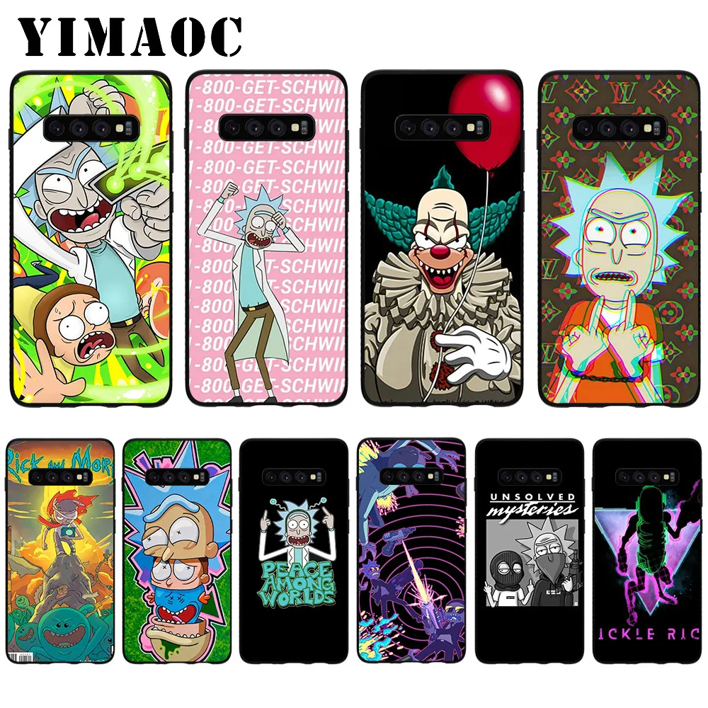 

YIMAOC Rick and Morty Soft Case for Samsung Galaxy S10 Plus S10e S6 S7 Edge S8 S9 Plus J6 M10 M20 M30