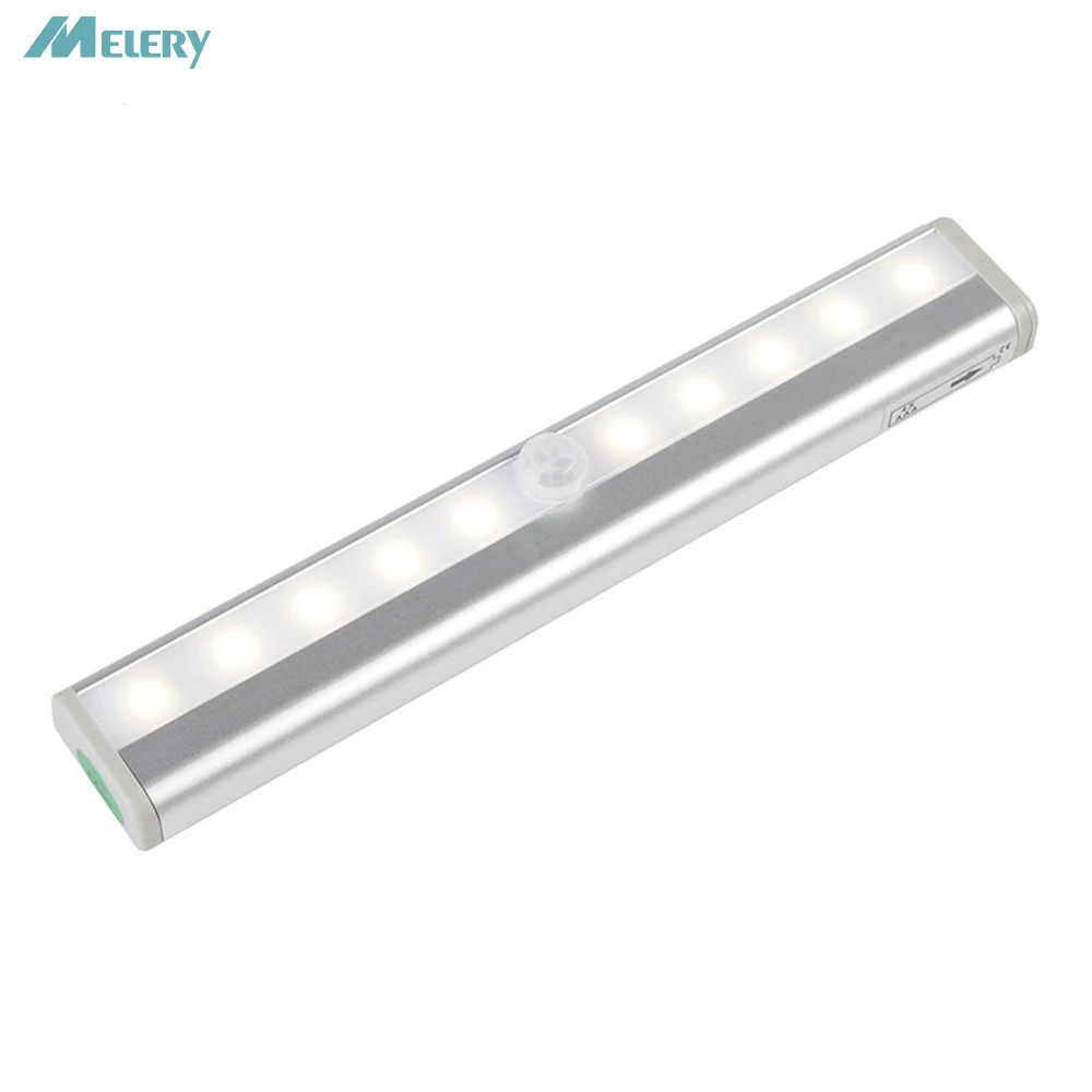 

LED Sensor Night Lights 10 LED Battery Powered Motion Sensor Light Portable Night Lights for Closet Hallway Stairway Bathroom