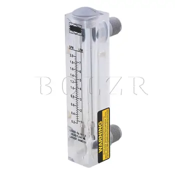

BQLZR Panel Type Liquid Flowmeter Water Flow Measuring Meter 0.2-2GPM/1-7LPM