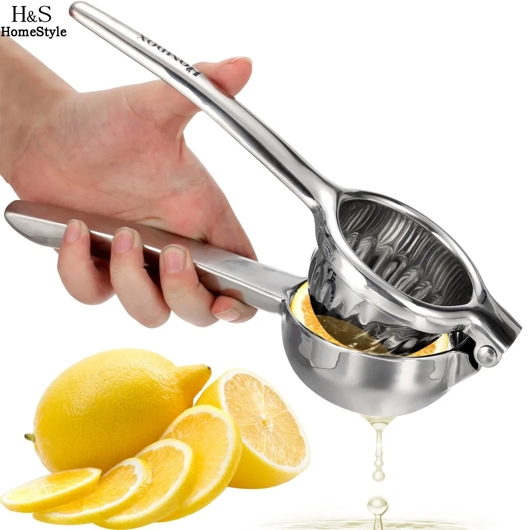  Stainless Steel Manual Hand Press Lemon Lime Citrus Juicer Orange Squeezer Kitchen Bar Juicer kitchen Tools 