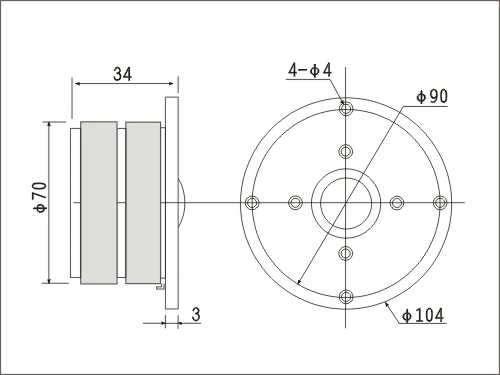 Kasun HL-139X 4 дюймов высокая производительность двойной магнит hifi шелковый купольный твитер 6ohm 60 Вт 2 шт./лот