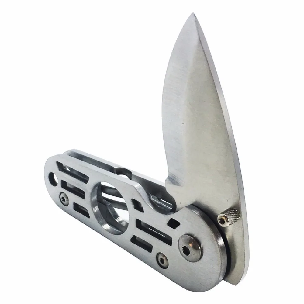 New 2 in 1stainless steel Cigar cutter knife Pocket Travel