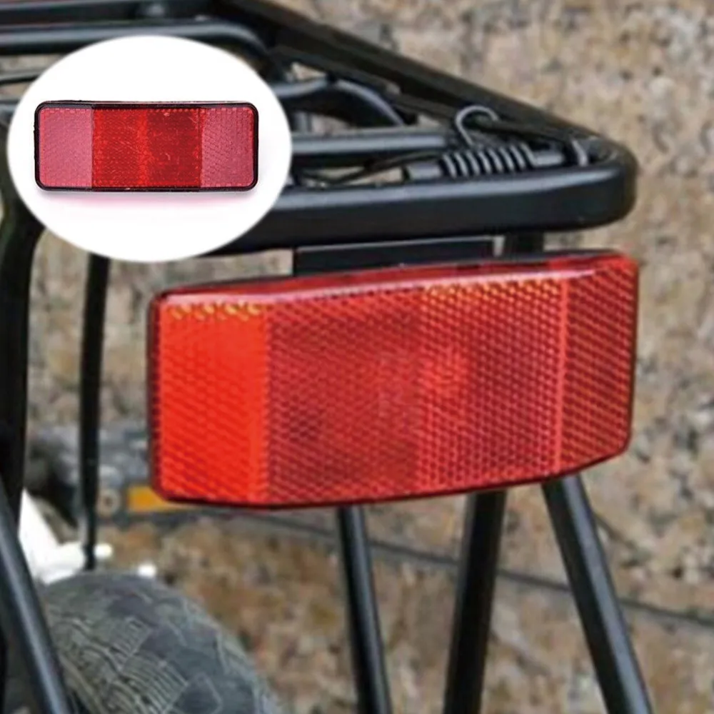 Excellent 1pcs Bicycle Rack Tail Safety Caution Warning Reflector Disc Panier Rear Reflective Highly reflect light Outdoor Cycling  30 0