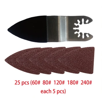 

60 80 120 180 240 Grits Sandpaper Pads Oscillating Tools Finger Sanding Sheets