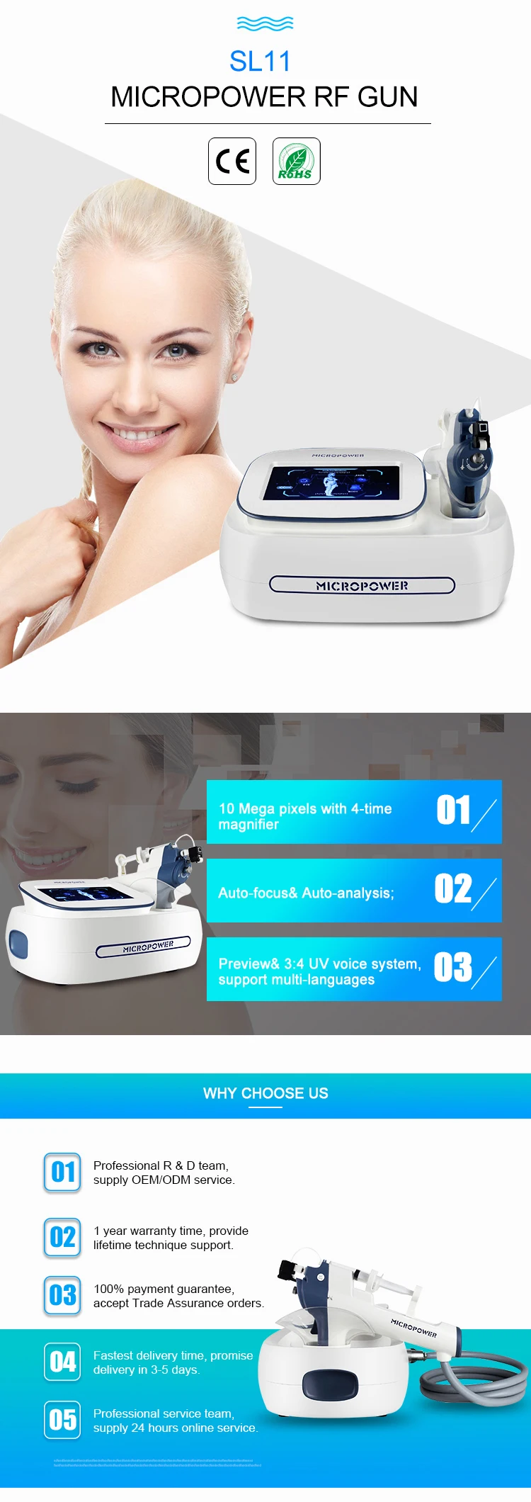 ce Aprovado 3 Pistola de Mesoterapia sem Agulhas Ponta da Agulha para a Cara do Olho e do Corpo da Pele Umidade Anti Rugas 8 Home & Garden
