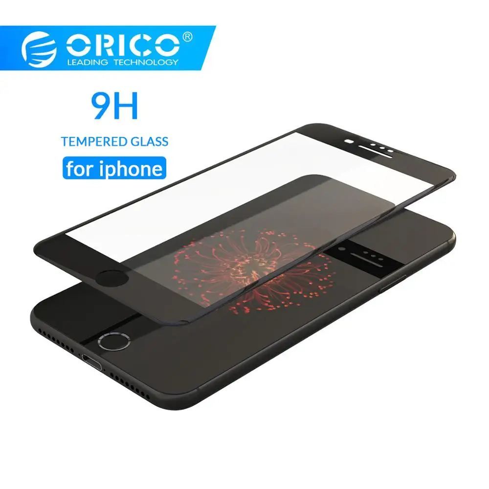 

ORICO Full Cover Tempered Glass On iphone 6 6S 7 8 Screen Protector Toughened Protective Glass for iphone 7 Plus