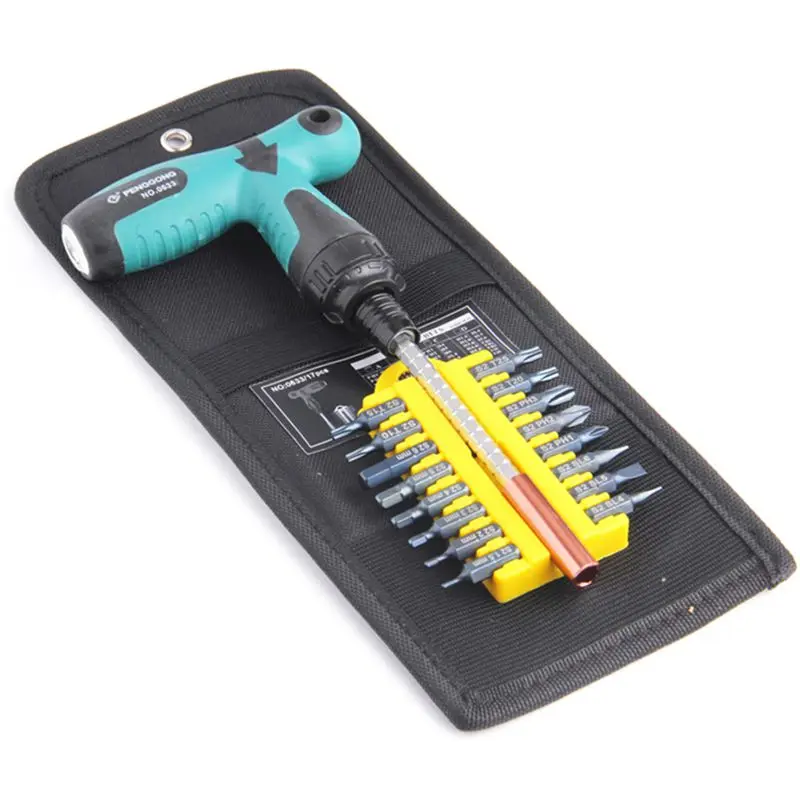 

PENGGONG Multitool Screwdriver Set Magnet Telescopic Rod Ratchet Screwdriver Torx/Phillips/Hex Bits T Wrench Hand Tools 17pcs