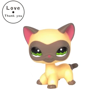 

original pet shop toys short Hair cat #1116 red ear grey mask cute animal