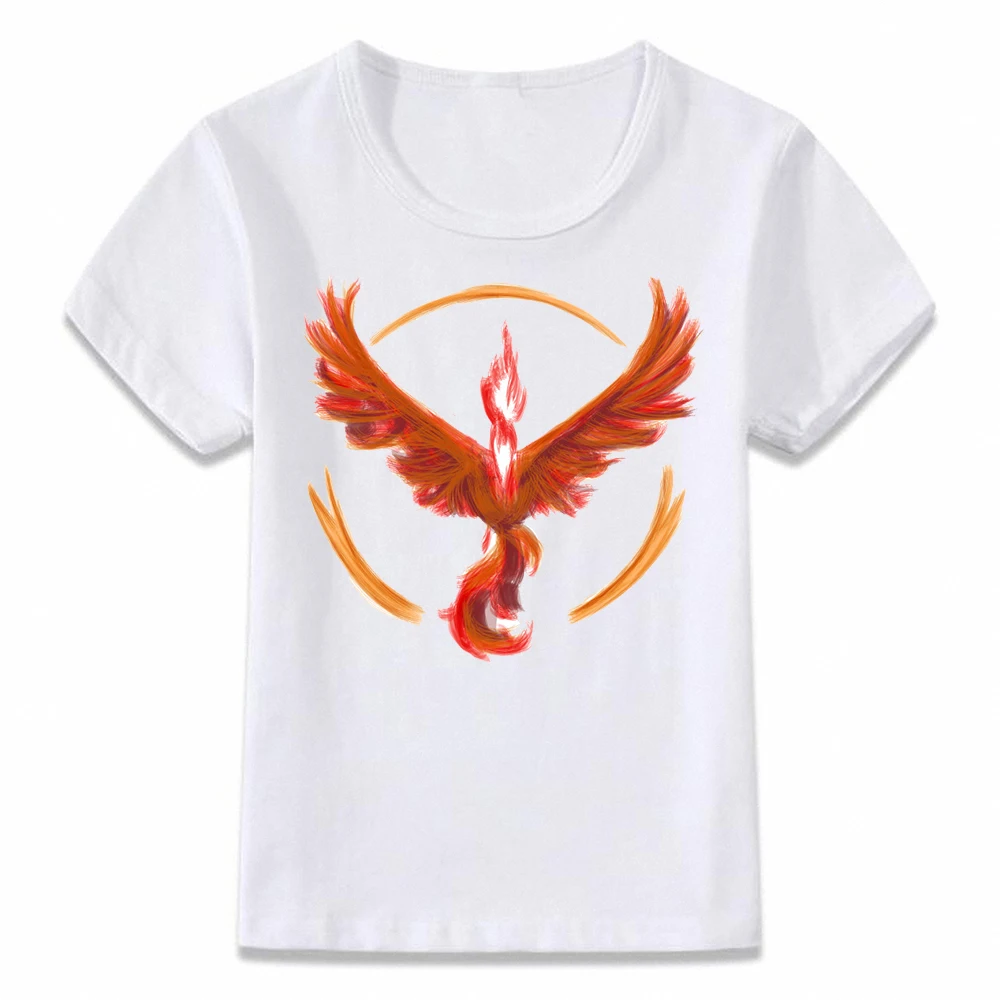 Детская одежда футболка детская футболка для мальчиков и девочек с принтом «Покемон го», Mystic Instinct Valor - Цвет: KA057U