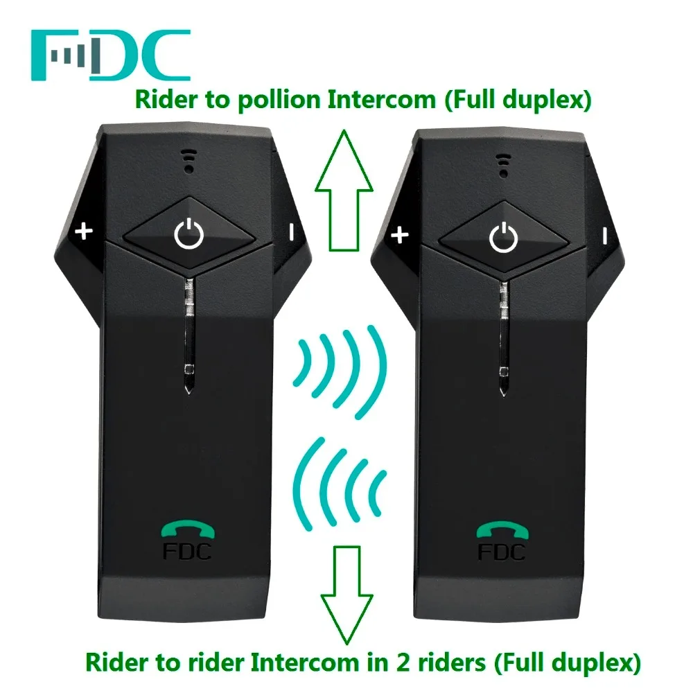 

2PC FreedConn Brand Motorcycle Helmet Bluetooth 1000M Intercom Headset NFC with FM radio