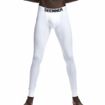 

Fashion Men Long Johns Cotton Basic leggings Thermal Underwear Homme Cueca Trunks Gay Men Thermo Long Johns Underpants