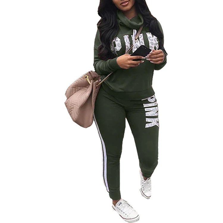 New 2019 Two Piece Set Sportswear Plus Size Sweatshirt Set Women Suit Tracksuit Women Autumn Winter High Neck Conjunto Feminino New 2019 Two Piece Set Sportswear Plus Size Sweatshirt Set Women Suit Tracksuit Women Autumn Winter High Neck Conjunto Feminino