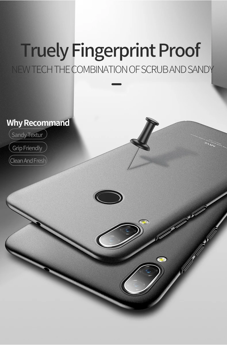 MSVII Cover For Huawei P Smart 2019 Case Slim Frosted Coque P Smart Z 2020 Case Hard PC Cover For Huawei P Smart Plus 2019 Cases z flip3 cover