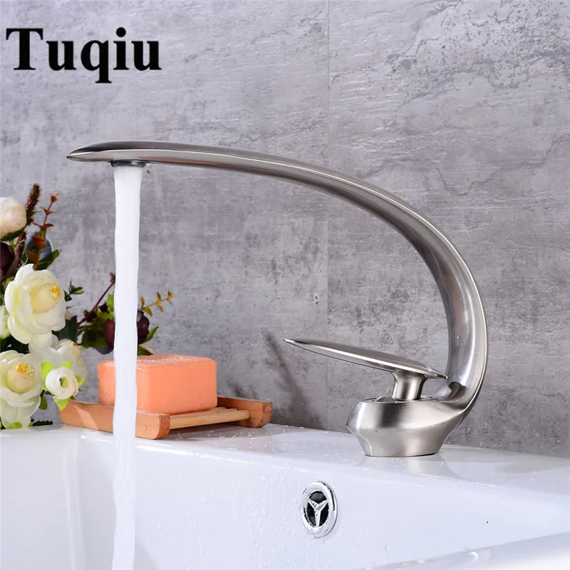 Basin Faucet Nickel Black Oil Brushed Chrome Bathroom Faucet